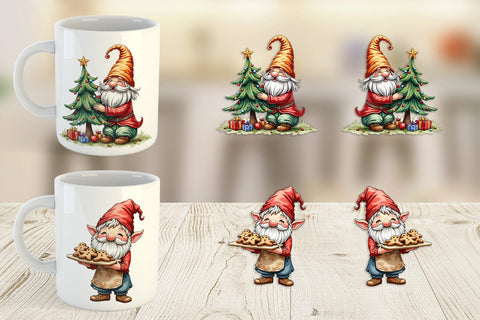 Mug Wrap Gnome Christmas Delights Sublimation artnoy 