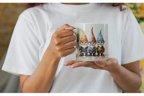 Mug Wrap Gnomes Painting Oil Sublimation artnoy 