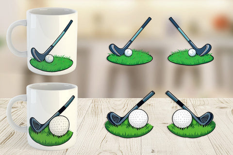 Mug Wrap Golf Club Sublimation artnoy 