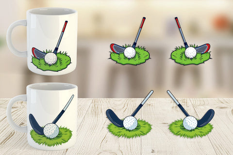 Mug Wrap Golf Club Sublimation artnoy 