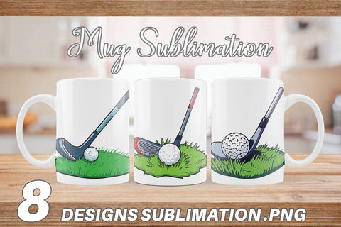 Mug Wrap Golf Club Sublimation artnoy 