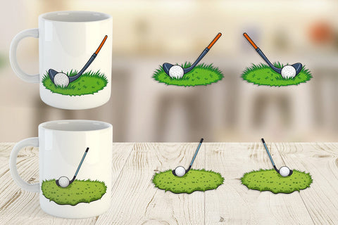 Mug Wrap Golf Club Sublimation artnoy 