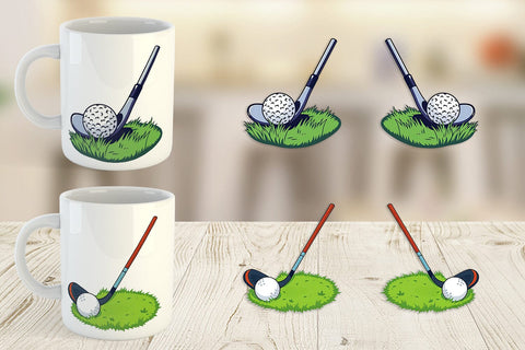 Mug Wrap Golf Club Sublimation artnoy 