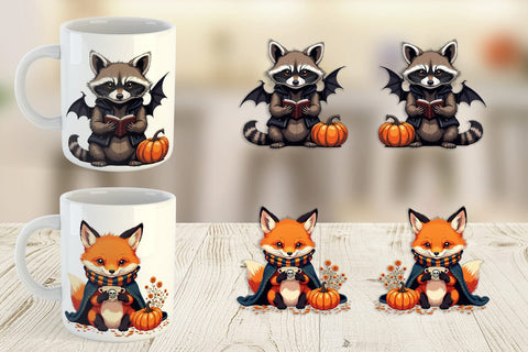 Mug Wrap Gothic Baby Animals Sublimation artnoy 