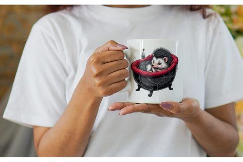 Mug Wrap Gothic Baby Animals Sublimation artnoy 
