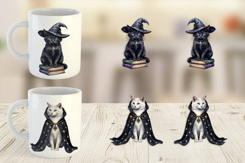 Mug Wrap Gothic Catloween Sublimation artnoy 