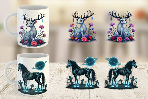 Mug Wrap Gothic Enchanted Beasts Sublimation artnoy 