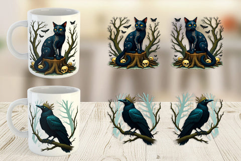 Mug Wrap Gothic Enchanted Beasts Sublimation artnoy 
