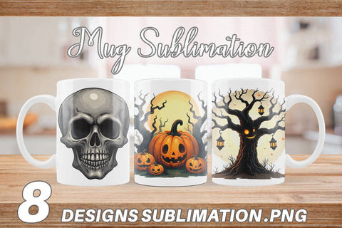 Mug Wrap Gothic Halloween Creatures Sublimation artnoy 