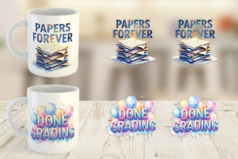 Mug Wrap Grading Humor Quotes Sublimation artnoy 