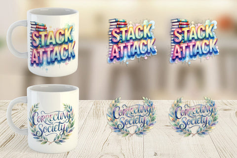 Mug Wrap Grading Humor Quotes Sublimation artnoy 