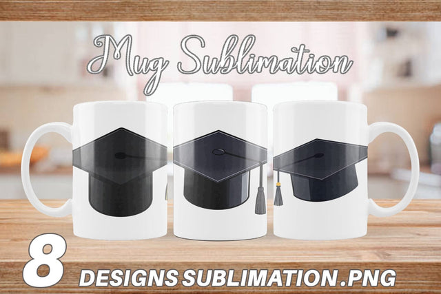 Mug Wrap Graduation Cap Sublimation artnoy 