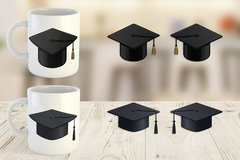 Mug Wrap Graduation Cap Sublimation artnoy 