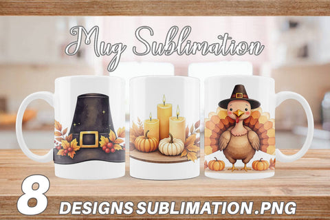 Mug Wrap Grateful Gathering Sublimation artnoy 