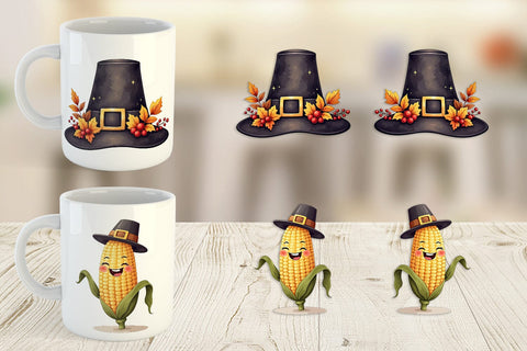 Mug Wrap Grateful Gathering Sublimation artnoy 