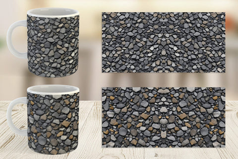 Mug Wrap Gravel Texture Sublimation artnoy 