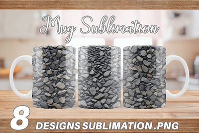Mug Wrap Gravel Texture Sublimation artnoy 