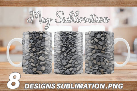 Mug Wrap Gravel Texture Sublimation artnoy 