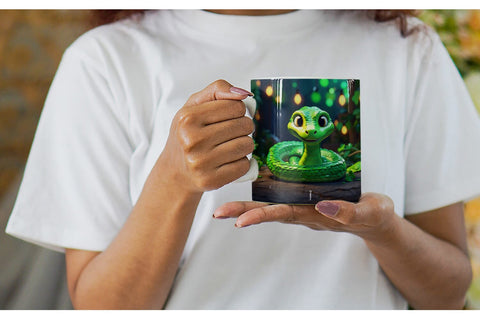 Mug Wrap Green Snake Patrick's Day Sublimation artnoy 