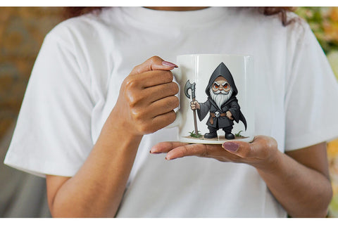 Mug Wrap Grim Reaper Gnome Sublimation artnoy 