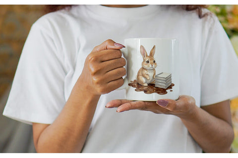 Mug Wrap Groovy 70s Teacher Animal Watercolor Sublimation artnoy 