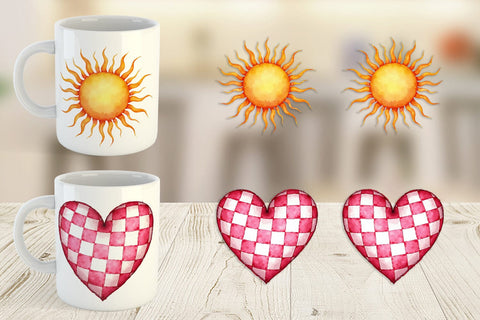 Mug Wrap Groovy Boho Mama Sublimation artnoy 