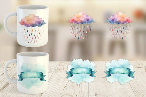 Mug Wrap Groovy Boho Mama Sublimation artnoy 
