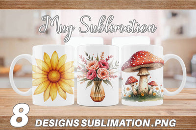 Mug Wrap Groovy Garden Mama Sublimation artnoy 