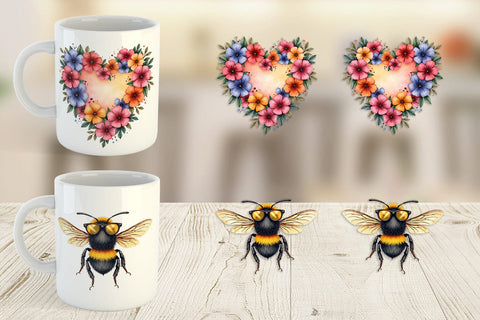 Mug Wrap Groovy Garden Mama Sublimation artnoy 