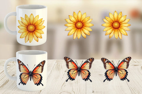 Mug Wrap Groovy Garden Mama Sublimation artnoy 