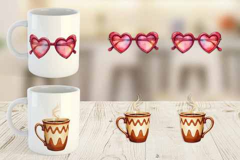 Mug Wrap Groovy Retro Mom Sublimation artnoy 