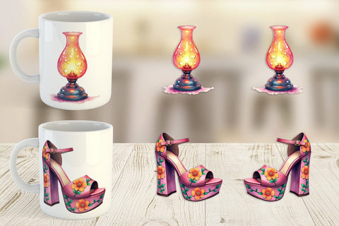 Mug Wrap Groovy Retro Mom Sublimation artnoy 
