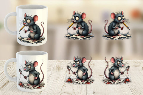Mug Wrap Grumpy Alley Rats Sublimation artnoy 