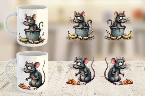 Mug Wrap Grumpy Alley Rats Sublimation artnoy 