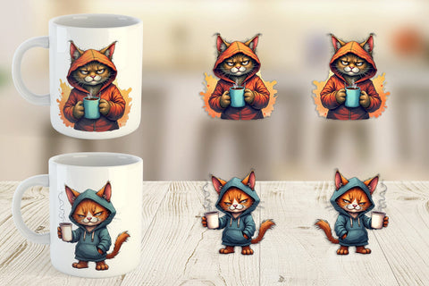 Mug Wrap Grumpy Animal Mornings Sublimation artnoy 