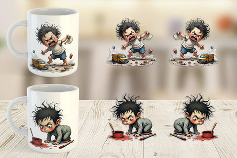 Mug Wrap Grumpy Baby Sublimation artnoy 