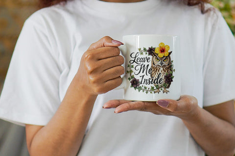 Mug Wrap Grumpy Beach Goth Typography Sublimation artnoy 