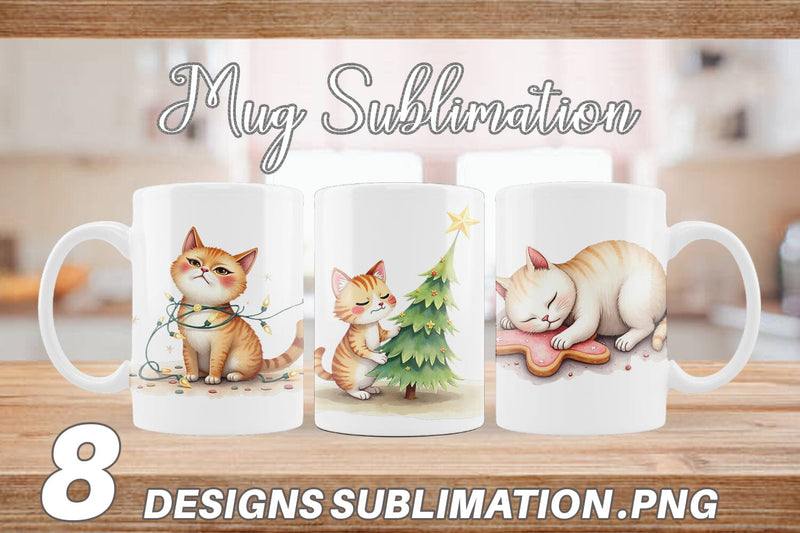 Mug Wrap Grumpy Cats Sublimation artnoy 