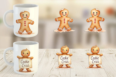 Mug Wrap Grumpy Cookies Sublimation artnoy 