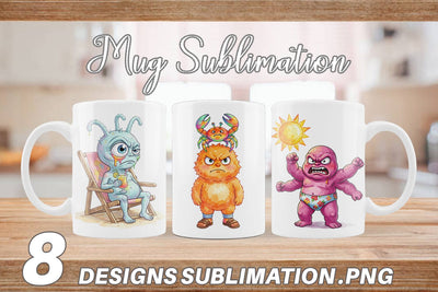 Mug Wrap Grumpy Cosmic Vacation Sublimation artnoy 