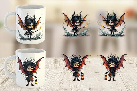 Mug Wrap Grumpy Dark Fairy Sublimation artnoy 