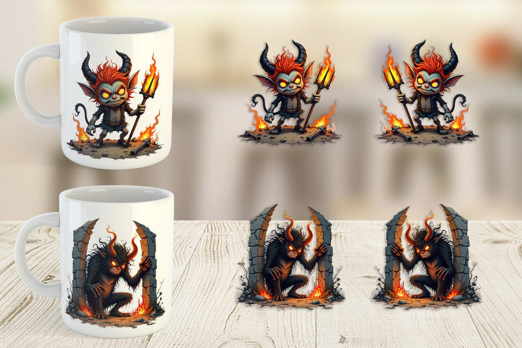 Mug Wrap Grumpy Demon - So Fontsy
