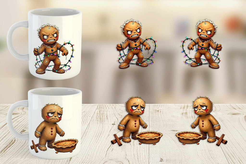 Mug Wrap Grumpy Gingerbread Gang - So Fontsy