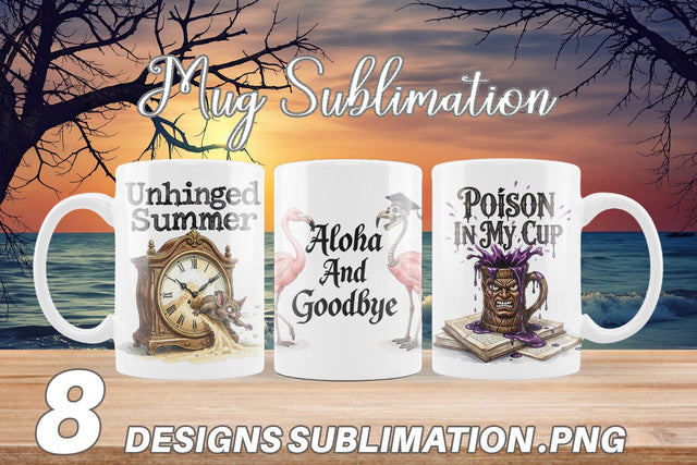 Mug Wrap Grumpy Gothic Summerween Quote Sublimation artnoy 