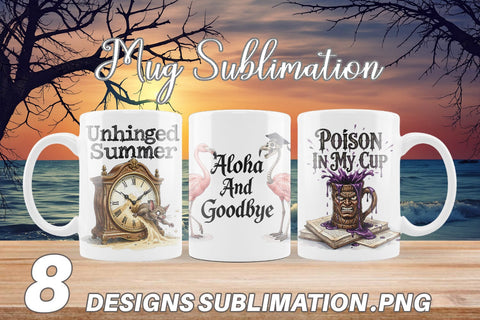 Mug Wrap Grumpy Gothic Summerween Quote Sublimation artnoy 