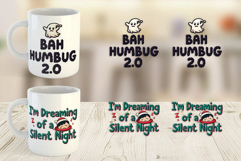 Mug Wrap Grumpy Greetings A Bah Humbug Quote Sublimation artnoy 