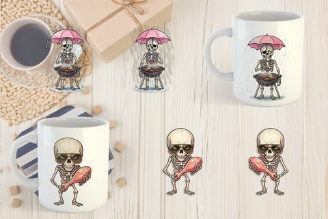Mug Wrap Grumpy Grill Dad Bone Watercolor Sublimation artnoy 