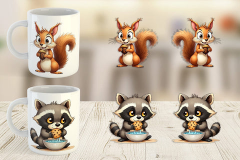 Mug Wrap Grumpy Kitchen Critters Sublimation artnoy 