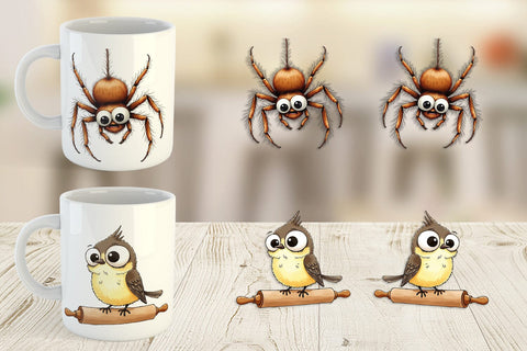 Mug Wrap Grumpy Kitchen Critters Sublimation artnoy 