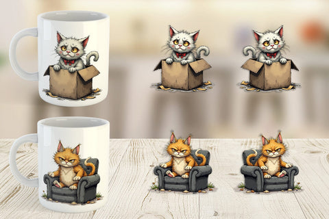 Mug Wrap Grumpy Kitty Sublimation artnoy 